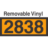 UN2838 Removable Vinyl DOT Orange Panel