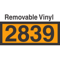 UN2839 Removable Vinyl DOT Orange Panel