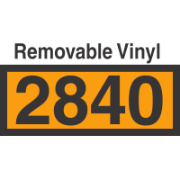 UN2840 Removable Vinyl DOT Orange Panel