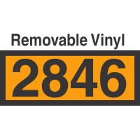 UN2846 Removable Vinyl DOT Orange Panel