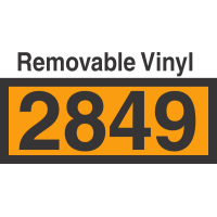 UN2849 Removable Vinyl DOT Orange Panel