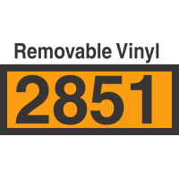 UN2851 Removable Vinyl DOT Orange Panel