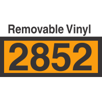 UN2852 Removable Vinyl DOT Orange Panel