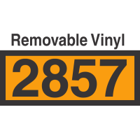 UN2857 Removable Vinyl DOT Orange Panel