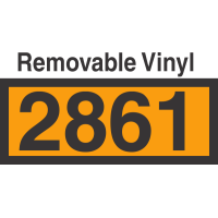 UN2861 Removable Vinyl DOT Orange Panel