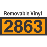 UN2863 Removable Vinyl DOT Orange Panel