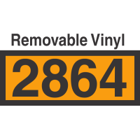 UN2864 Removable Vinyl DOT Orange Panel