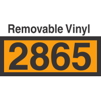 UN2865 Removable Vinyl DOT Orange Panel