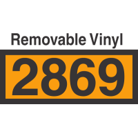 UN2869 Removable Vinyl DOT Orange Panel