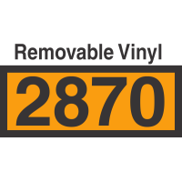 UN2870 Removable Vinyl DOT Orange Panel