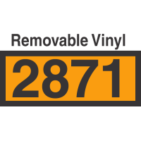 UN2871 Removable Vinyl DOT Orange Panel