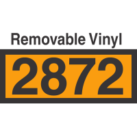 UN2872 Removable Vinyl DOT Orange Panel