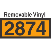 UN2874 Removable Vinyl DOT Orange Panel