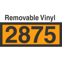 UN2875 Removable Vinyl DOT Orange Panel