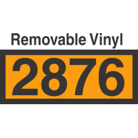 UN2876 Removable Vinyl DOT Orange Panel