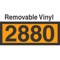 UN2880 Removable Vinyl DOT Orange Panel