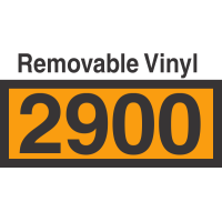 UN2900 Removable Vinyl DOT Orange Panel