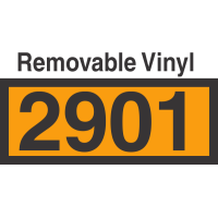 UN2901 Removable Vinyl DOT Orange Panel