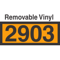 UN2903 Removable Vinyl DOT Orange Panel