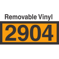 UN2904 Removable Vinyl DOT Orange Panel