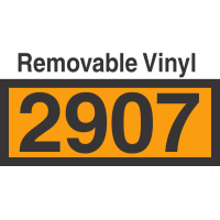 UN2907 Removable Vinyl DOT Orange Panel