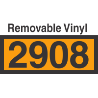 UN2908 Removable Vinyl DOT Orange Panel