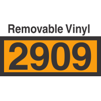 UN2909 Removable Vinyl DOT Orange Panel