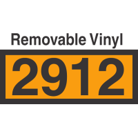 UN2912 Removable Vinyl DOT Orange Panel