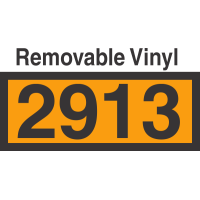 UN2913 Removable Vinyl DOT Orange Panel