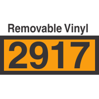 UN2917 Removable Vinyl DOT Orange Panel