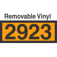 UN2923 Removable Vinyl DOT Orange Panel