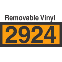 UN2924 Removable Vinyl DOT Orange Panel