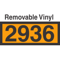 UN2936 Removable Vinyl DOT Orange Panel