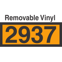 UN2937 Removable Vinyl DOT Orange Panel