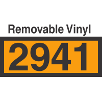 UN2941 Removable Vinyl DOT Orange Panel