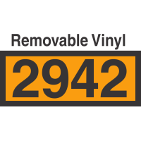 UN2942 Removable Vinyl DOT Orange Panel