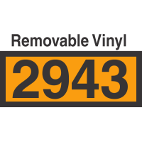 UN2943 Removable Vinyl DOT Orange Panel