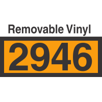 UN2946 Removable Vinyl DOT Orange Panel