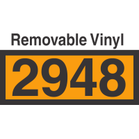 UN2948 Removable Vinyl DOT Orange Panel