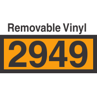 UN2949 Removable Vinyl DOT Orange Panel