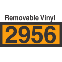 UN2956 Removable Vinyl DOT Orange Panel