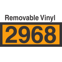 UN2968 Removable Vinyl DOT Orange Panel