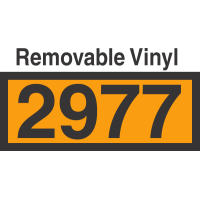 UN2977 Removable Vinyl DOT Orange Panel