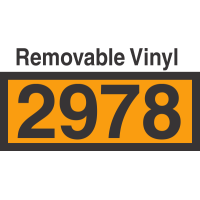 UN2978 Removable Vinyl DOT Orange Panel