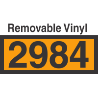 UN2984 Removable Vinyl DOT Orange Panel