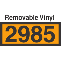 UN2985 Removable Vinyl DOT Orange Panel