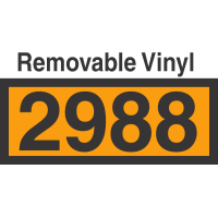 UN2988 Removable Vinyl DOT Orange Panel