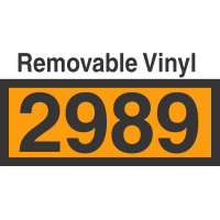 UN2989 Removable Vinyl DOT Orange Panel