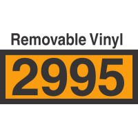 UN2995 Removable Vinyl DOT Orange Panel