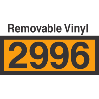 UN2996 Removable Vinyl DOT Orange Panel